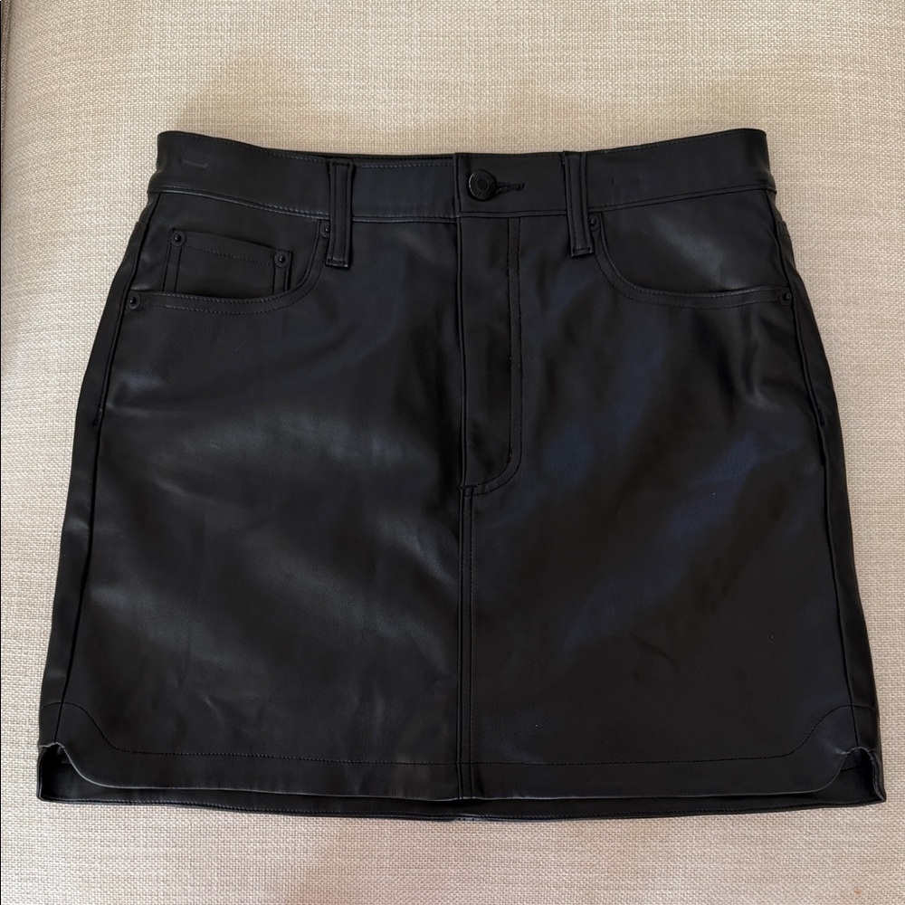 Pistola pleather mini skirt